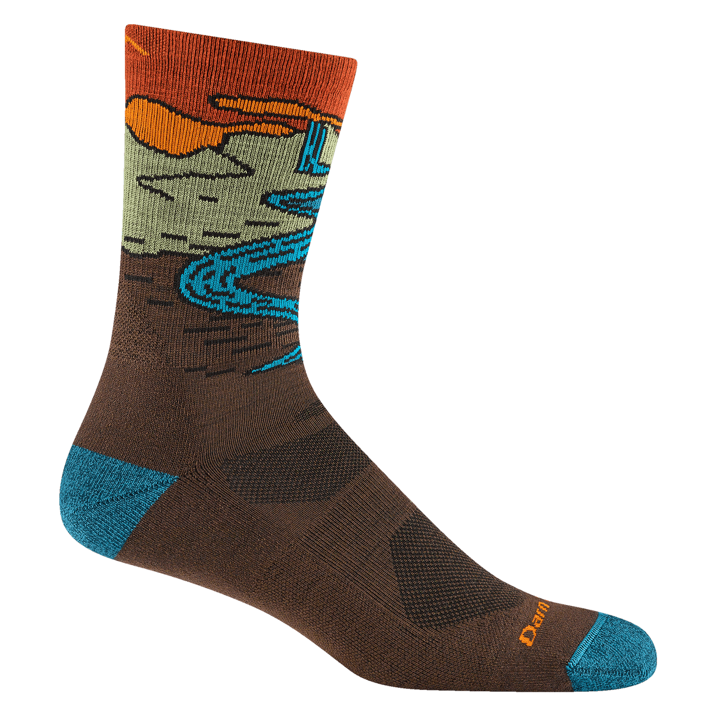 Darn Tough Men's Chasing Waterfalls Micro Crew Lightweight Hiking Sock