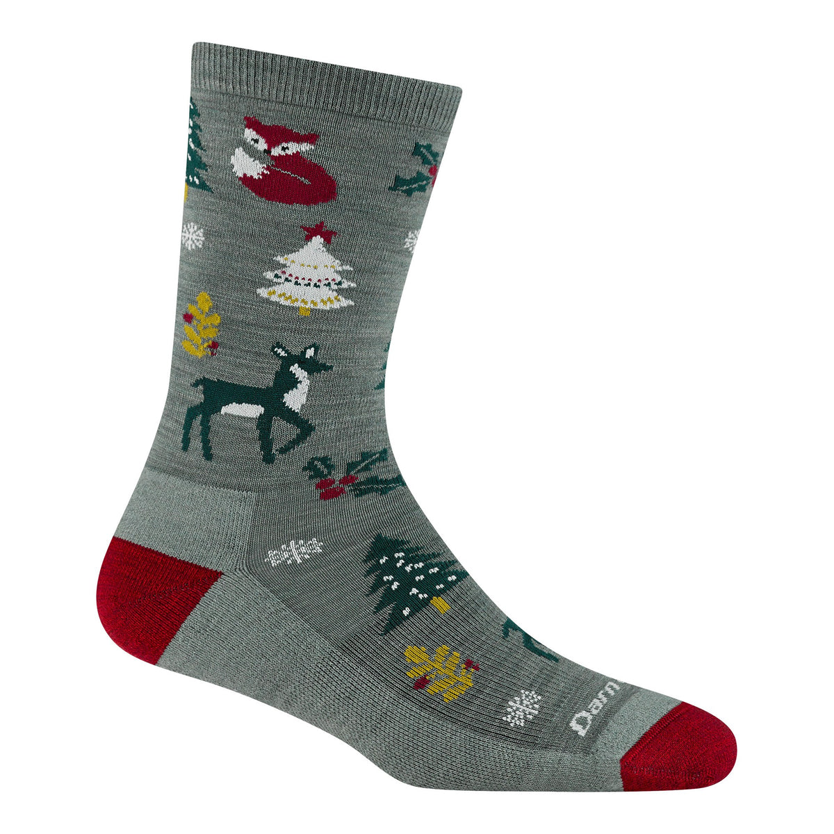 Darn Tough Unisex Merino Wool Yuletide Wild Lightweight Crew Life Style Sock Cushion