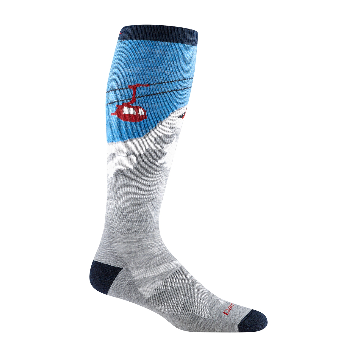 Darn Tough Men's Heady Yeti Over-the-Calf Midweight Ski & Snowboard Socks