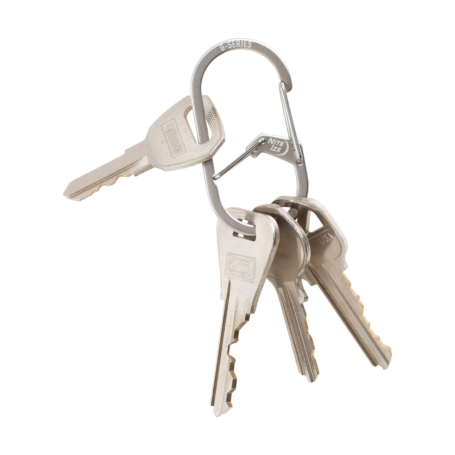 Nite Ize G-Series Dual Chamber Carabiner #3 (Stainless) GS3-11-R6