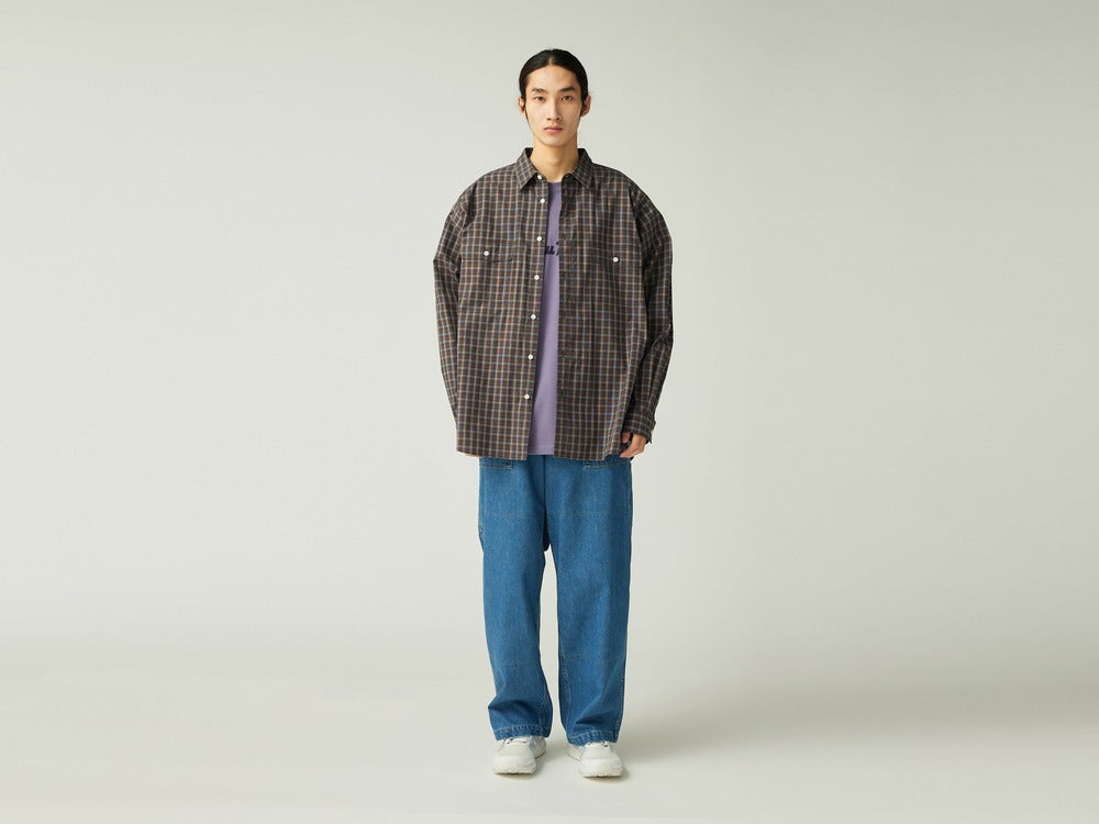 Snow peak Organic Cotton Ombre Check Shirt