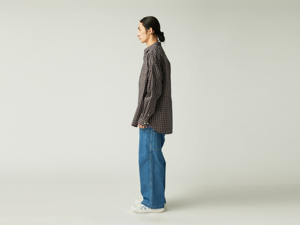 Snow peak Organic Cotton Ombre Check Shirt