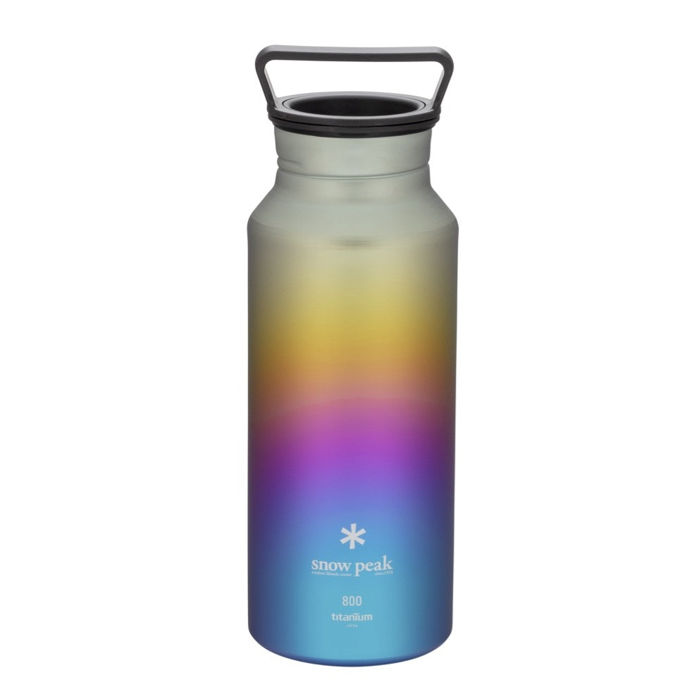 Snow Peak Ti Aurora Bottle 800 Rainbow