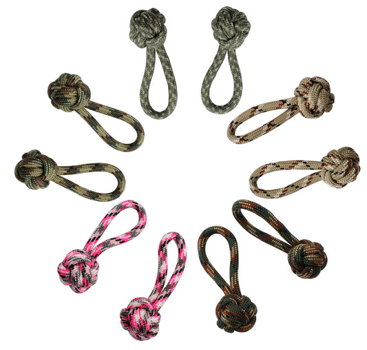 Bison Designs Monkey Fist Zipper Pull 2 Pack