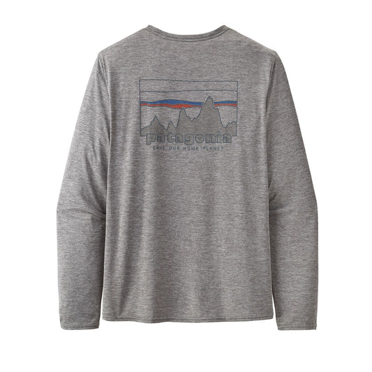 Baju Grafik Harian Sejuk Capilene Lelaki Patagonia Lengan Panjang 