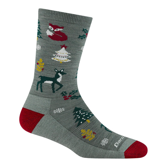 Darn Tough Unisex Merino Wool Yuletide Wild Lightweight Crew Life Style Sock Cushion