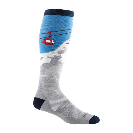 Darn Tough Men's Heady Yeti Over-the-Calf Midweight Ski & Snowboard Socks