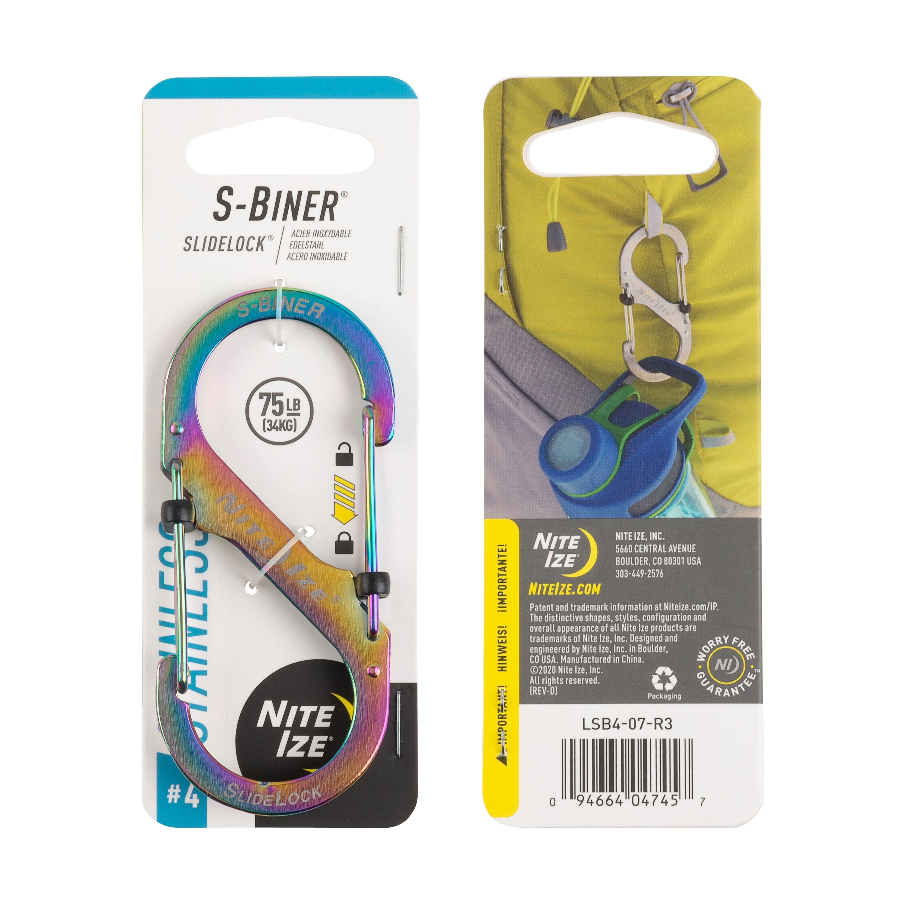 Nite Ize S-Biner Slidelock SS #4 (Spectrum) LSB4-07-R3 – Outdoor Life ...