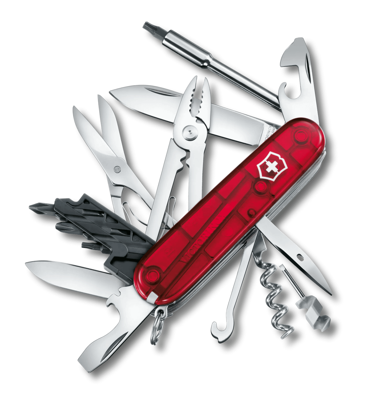Victorinox Cybertool M (34) Red Trans 1.7725.T
