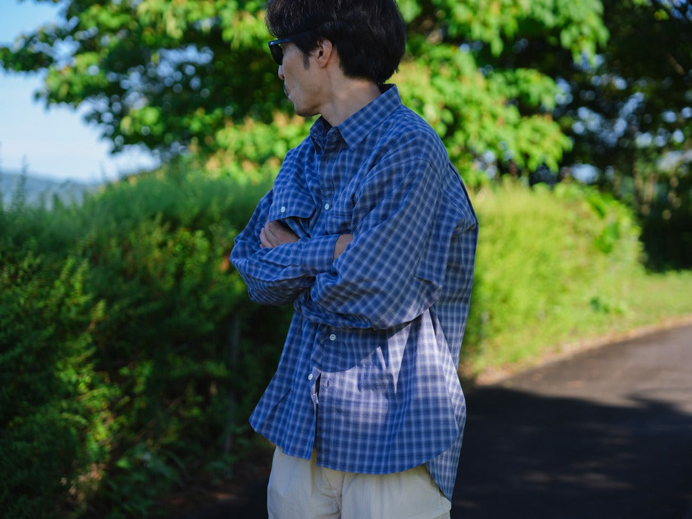 Snow peak Organic Cotton Ombre Check Shirt