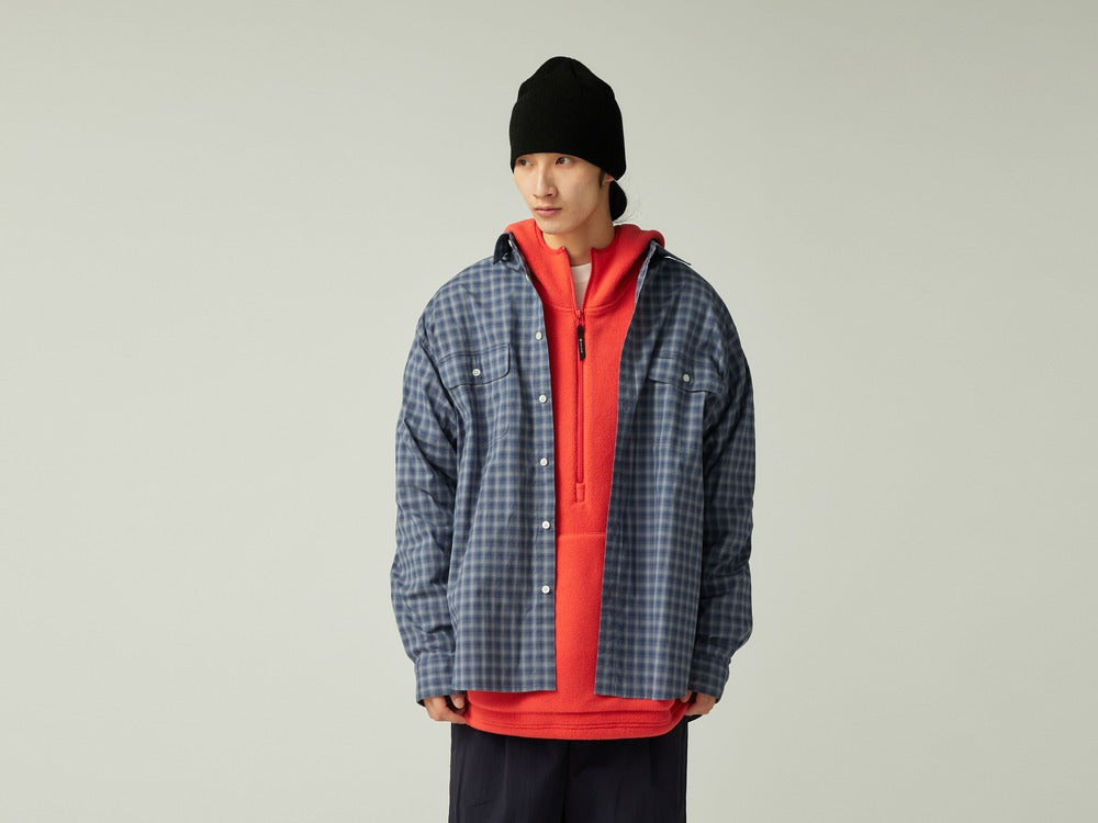 Snow peak Organic Cotton Ombre Check Shirt