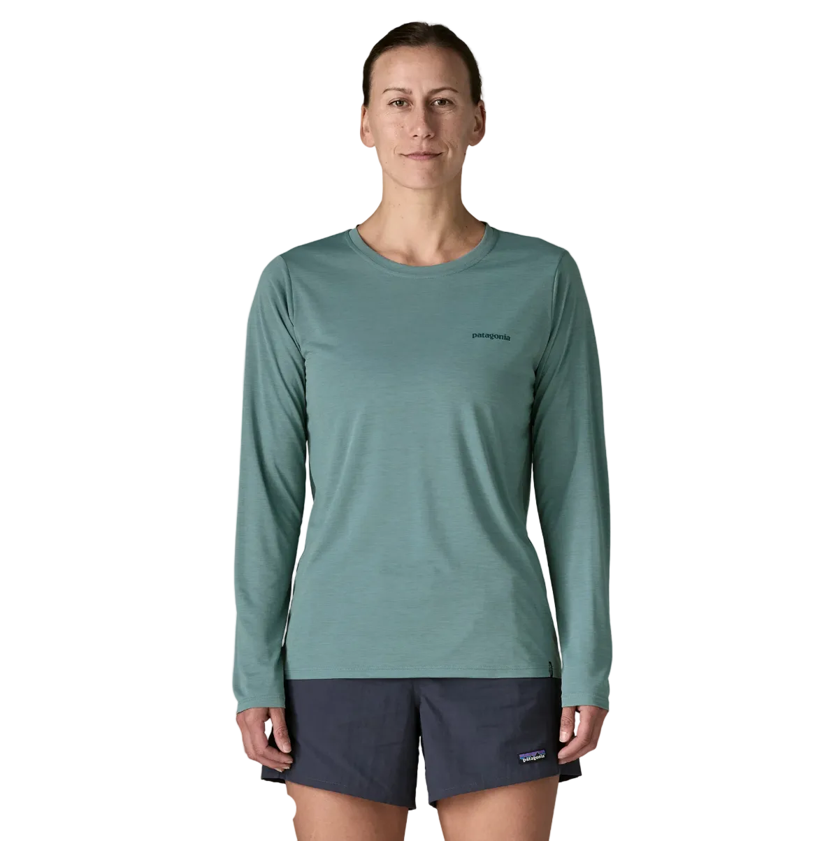 Patagonia Women's Long-Sleeved Capilene Cool Daily Shirt - Boardshort Logo