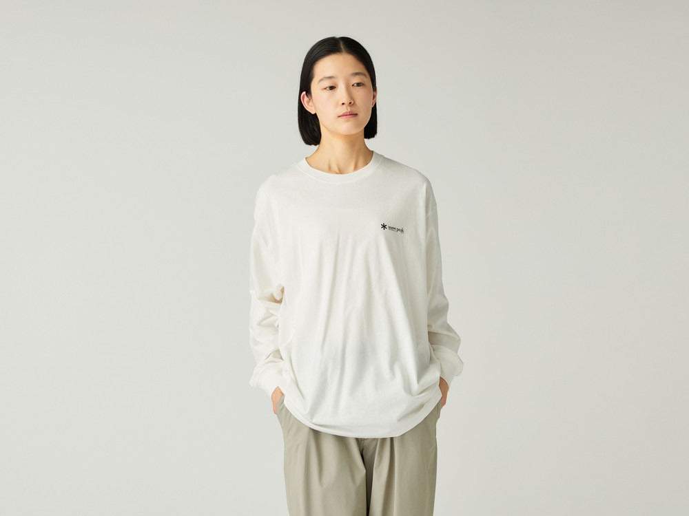 Snow Peak Soft Cotton Relaxed Logo L/S T-Shirt