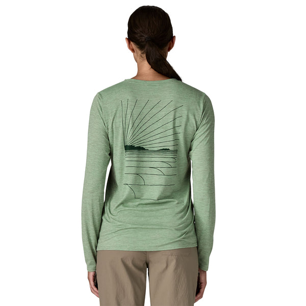 Patagonia Women's L/S Cap Cool Daily Graphic Shirt - Waters