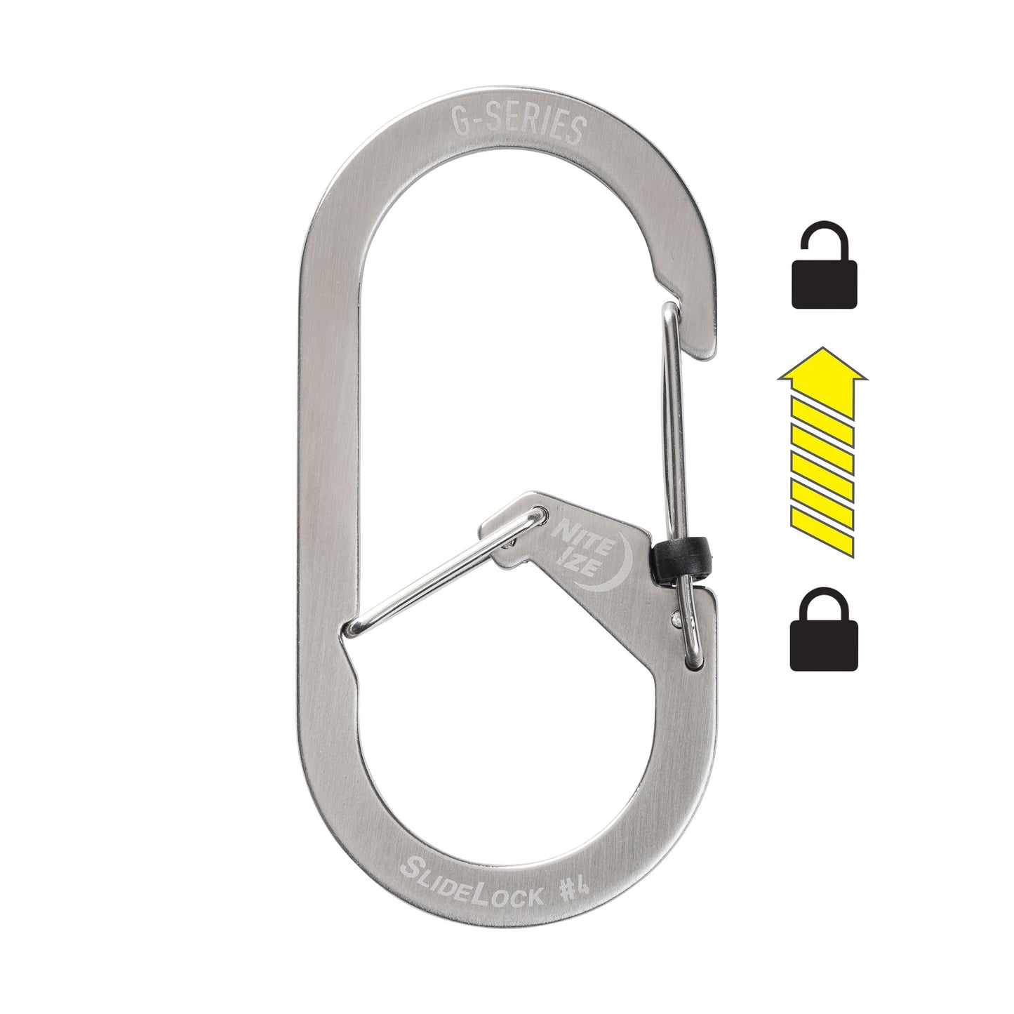 Nite Ize G-Series Slidelock #3 Dual Chamber Carabiner (Stainless) GSL3-11-R6