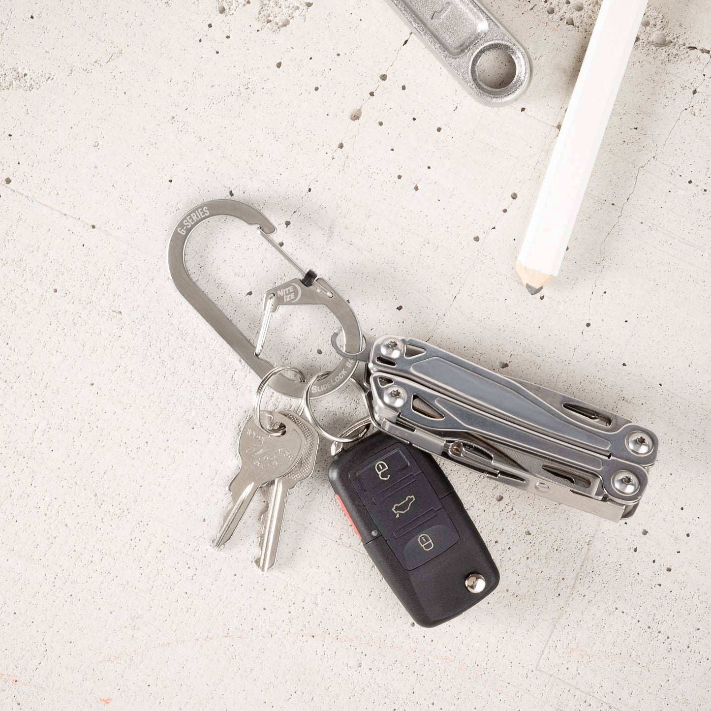 Nite Ize G-Series Slidelock #4 Dual Chamber Carabiner (Stainless) GSL4-11-R6