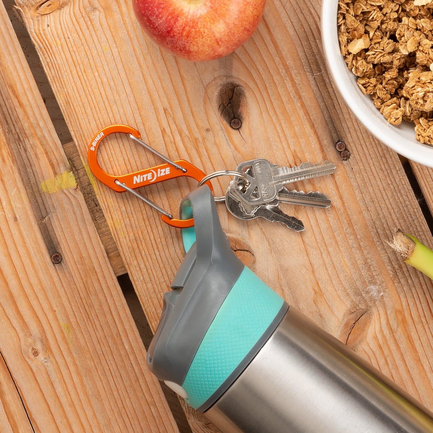 Nite Ize S-Biner Dual-Biner Aluminium #4 (Orange) SBA4- 19-R6