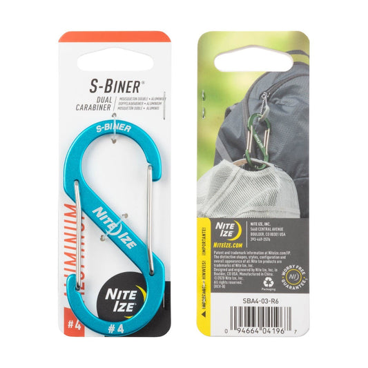 Nite Ize S-Biner Dual-Biner Aluminium #4 (Blue) SBA4-03- R6